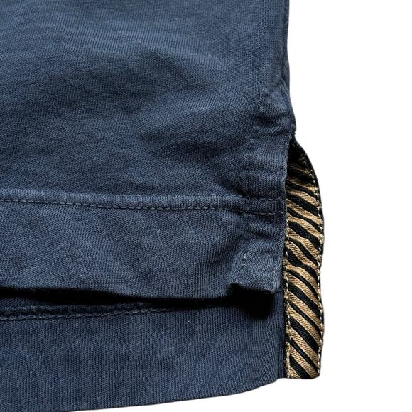 Billy Reid Slate Gray Garment Dyed Organic Cotton Short Sleeve Polo Shirt Medium - Picture 3 of 5